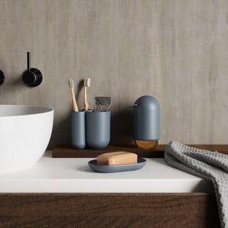 Modrý plastový dávkovač mýdla 230 ml Touch – Umbra