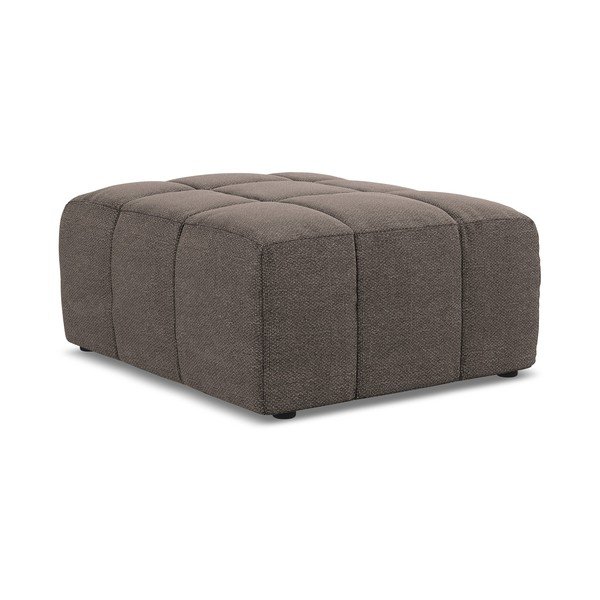 Hnědá podnožka z textilie bouclé Aloha – Makamii-image-3