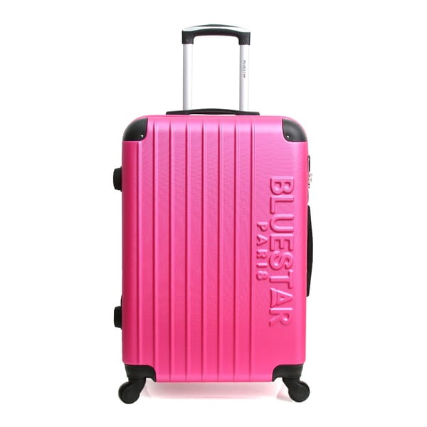 Růžový cestovní kufr na kolečkách Blue Star Bucarest, 93 l
