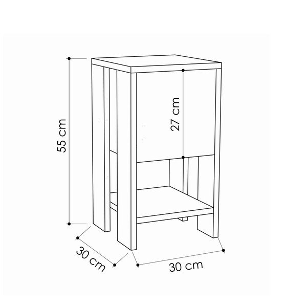 Antracitově šedý noční stolek Ema-image-3