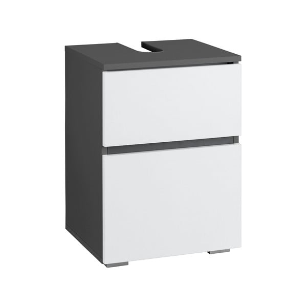 Bílo-antracitová skříňka pod umyvadlo 40x55 cm Wisla – Støraa-image-1