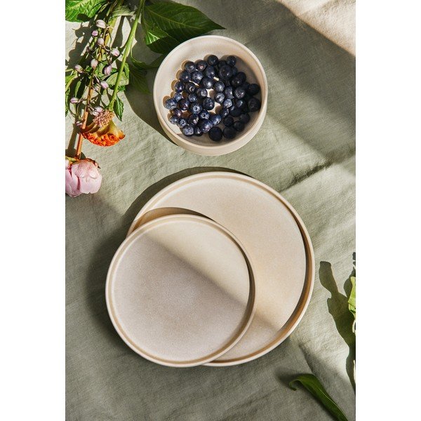 12dílná sada krémového kameninového nádobí Bonami Selection Malia-image-1