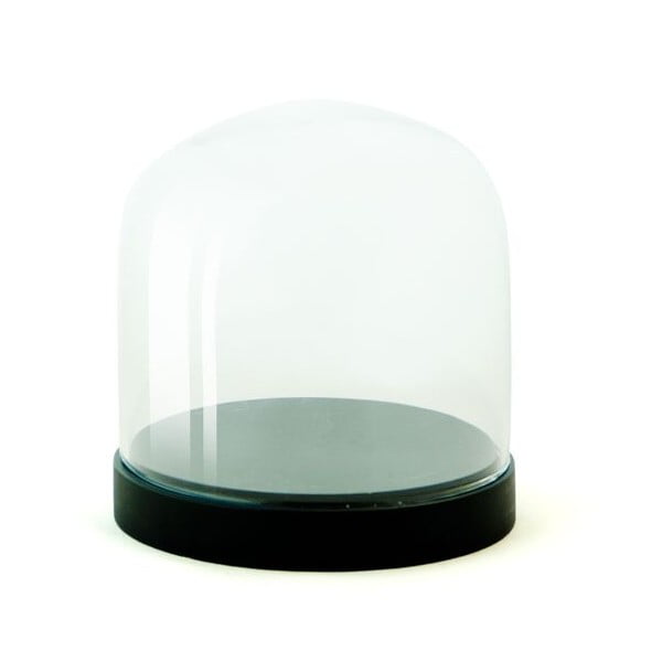 Skleněná vitrínka Wireworks Pleasure Dome Black, Ø 13 cm
