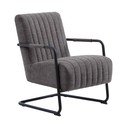 Tmavě šedé křeslo Trout – Unique Furniture