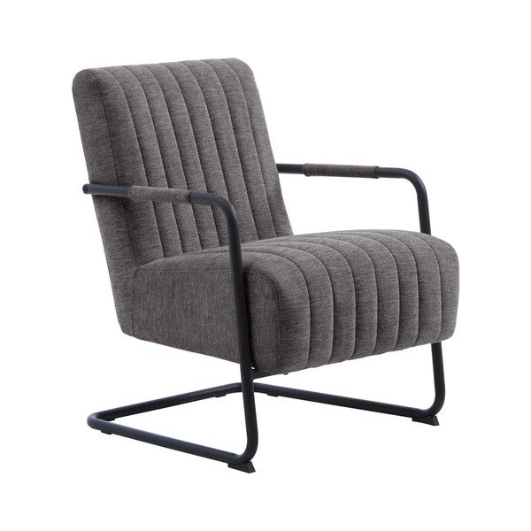 Tmavě šedé křeslo Trout – Unique Furniture