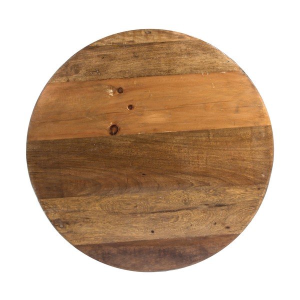 Šedý/v přírodní barvě kovový kulatý konferenční stolek ø 90 cm Lancaster – Bizzotto-image-2