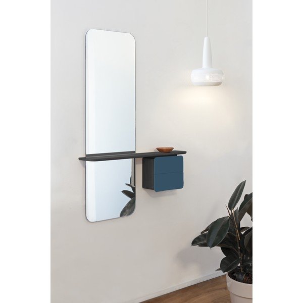 Předsíňová sestava v dekoru dubu v černo-petrolejové barvě One More Look – UMAGE-image-1