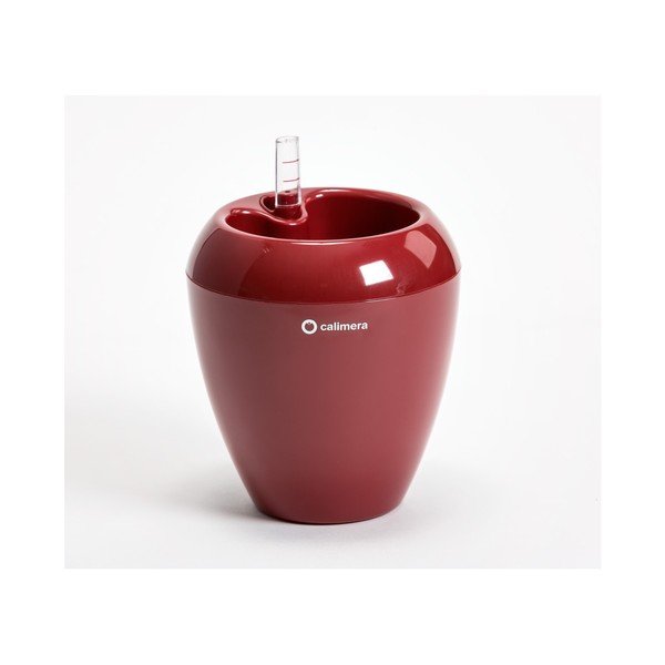 Červený samozavlažovací květináč Plastia Calimera Camay, ø 17 cm