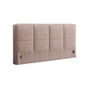 Světle růžové čalouněné čelo postele 209x100 cm Darren – Micadoni 