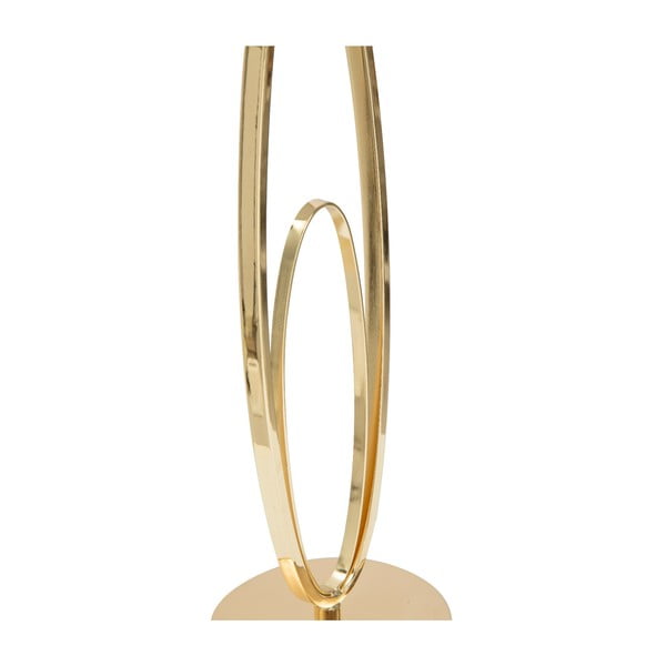 Bílá stolní lampa s konstrukcí ve zlaté barvě Mauro Ferretti Glam Flush-image-1