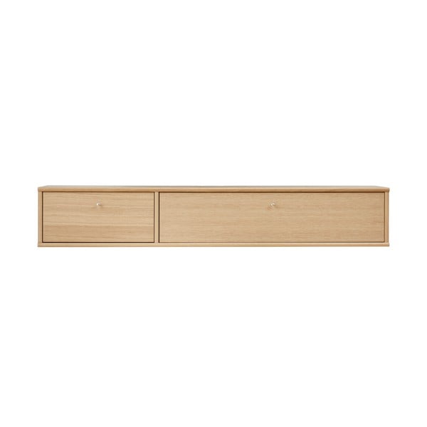 TV stolek v dekoru dubu v přírodní barvě 133x22 cm Mistral – Hammel Furniture