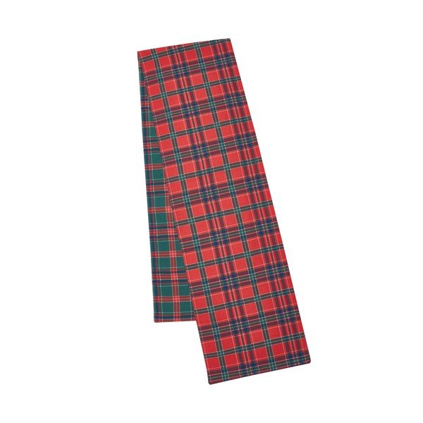 Bavlněný běhoun na stůl s vánočním motivem 220x32 cm Christmas Tartan Check – Catherine Lansfield
