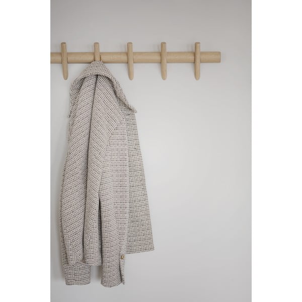 Nástěnný věšák z dubového dřeva v přírodní barvě Hillmond – Rowico-image-4