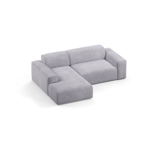 Světle šedá manšestrová rohová pohovka Marie Claire Home Karen, 250 cm, levý roh-image-3