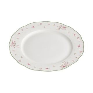 Bílý porcelánový servírovací talíř Brandani Nonna Rosa