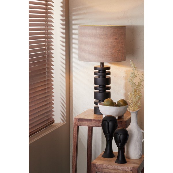 Matně černý podstavec stolní lampy 40 cm Desley – Light & Living-image-1