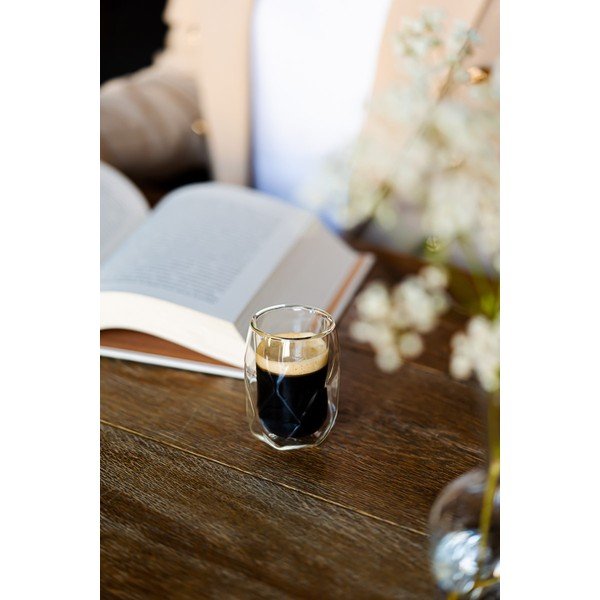 Dvoustěnné hrnky na espresso v sadě 2 ks 100 ml Geo – Vialli Design-image-4