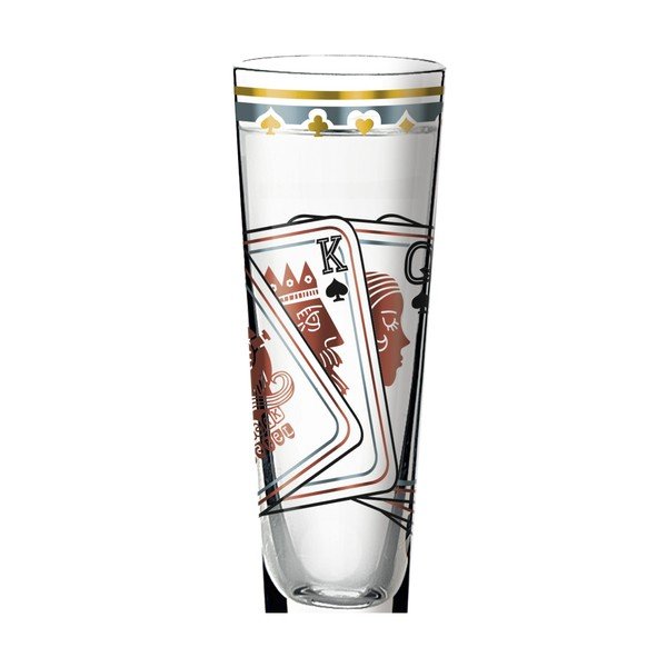 Set panáka z křišťálového skla a 5 podtácků Ritzenhoff Sascha Morawetz, 50 ml-image-2