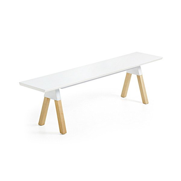 Bílá lavice La Forma Stick, délka 160 cm-image-1