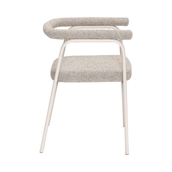 Béžová čalouněná jídelní křesla v sadě 2 ks s područkami Ecto – Hübsch-image-3