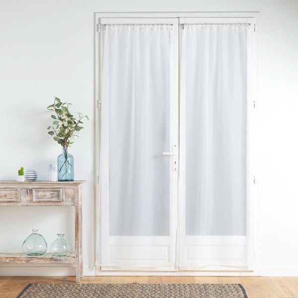 Bílé záclony v sadě 2 ks z mikrosaténu 70x200 cm Voiline – douceur d'intérieur-image-2