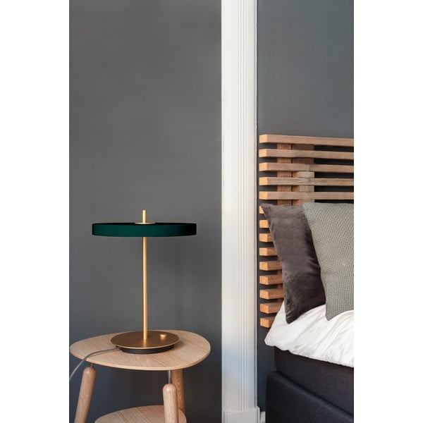 Tmavě zelená LED stmívatelná stolní lampa s kovovým stínidlem (výška 41,5 cm) Asteria Table – UMAGE-image-1