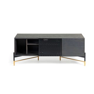 Černý TV stolek Kave Home Norfort