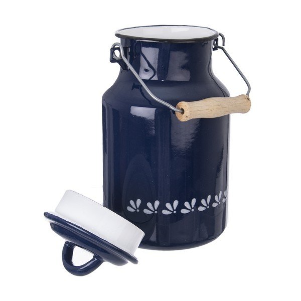 Modrá smaltovaná konvice na mléko Orion, 2 l-image-2
