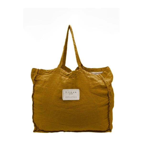 Látková taška Really Nice Things Mustard, šířka 42 cm