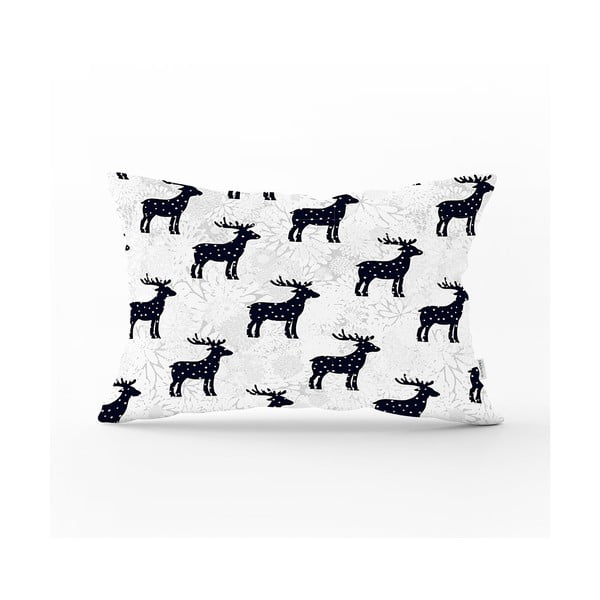 Vánoční povlak na polštář Minimalist Cushion Covers Reindeer and Stars, 35 x 55 cm
