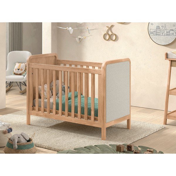 Postýlka s nastavitelnou výškou 60x120 cm v přírodní barvě Woods – Vipack-image-1