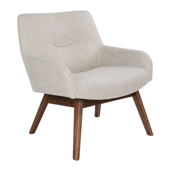 Pískově hnědá křeslo z ořechového dřeva House Nordic London