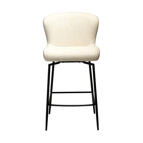 Krémová čalouněná barová židle (výška sedáku 67,5 cm) Glam – DAN-FORM Denmark-image-2