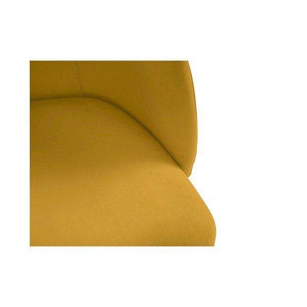 Žlutá jídelní židle se sametovým potahem Windsor & Co Sofas Aurora-image-4