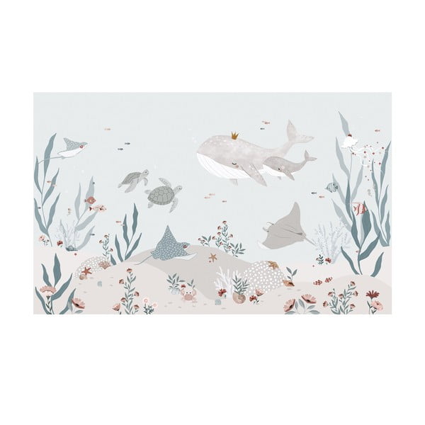 Dětská tapeta 400 cm x 248 cm Dreamy Seabed – Lilipinso