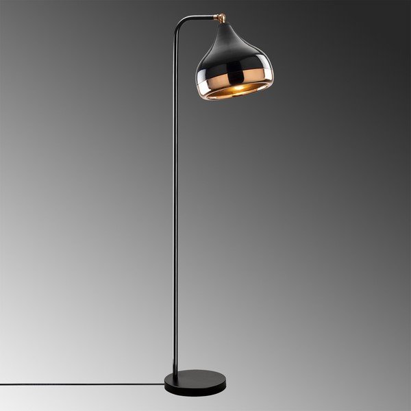 Stojací lampa v černo-měděné barvě Opviq lights Yildo-image-1