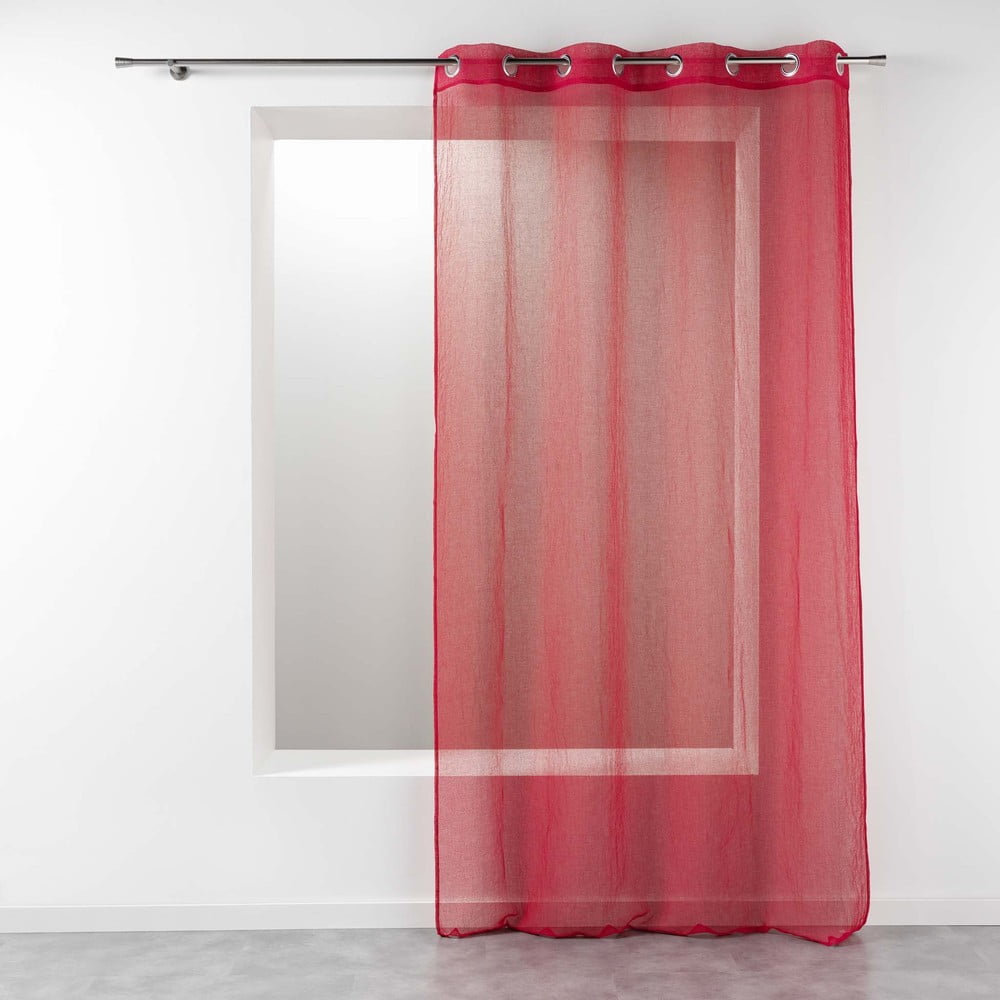 Douceur d 'Intérieur Telma Eyelet, polyester, taupe, 140 x 240 cm