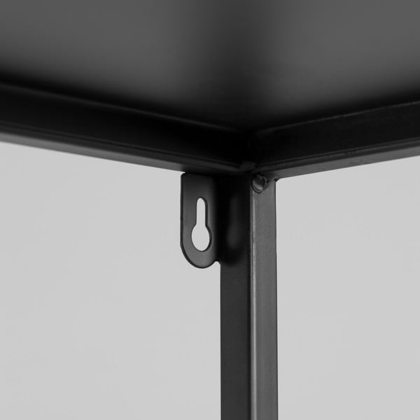 Černá kovová knihovna 80x168 cm Shantay - Kave Home-image-1