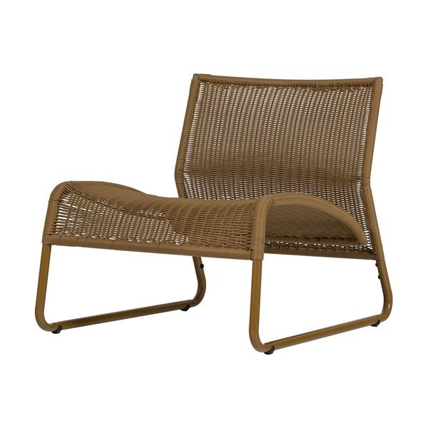 Okrově žluté z umělého ratanu zahradní křeslo West – WOOOD