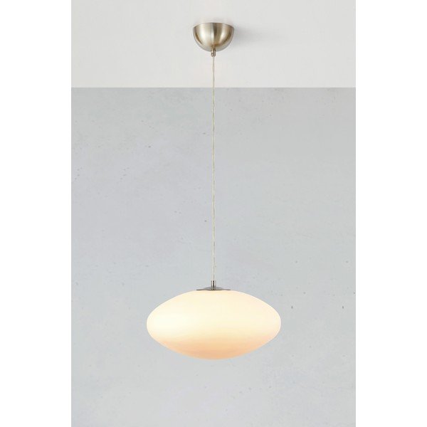 Bílé závěsné svítidlo se skleněným stínidlem ø 38 cm Locus – Markslöjd-image-2