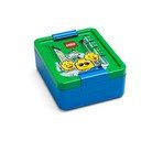 Modrý box na svačinu se zeleným víčkem LEGO® Iconic