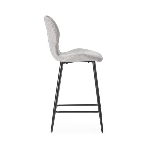 Béžové čalouněné barové židle v sadě 2 ks (výška sedáku 65 cm) Muli – Marckeric-image-3