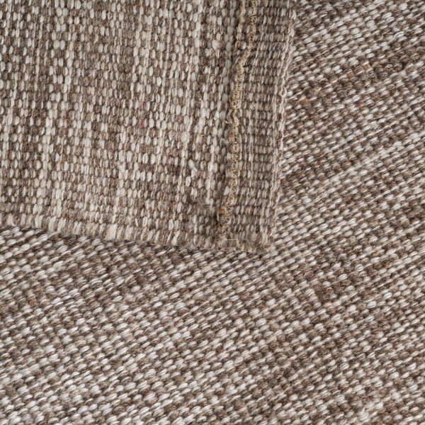 Hnědý oboustranný koberec s příměsí vlny 80x150 cm – Ixia-image-3