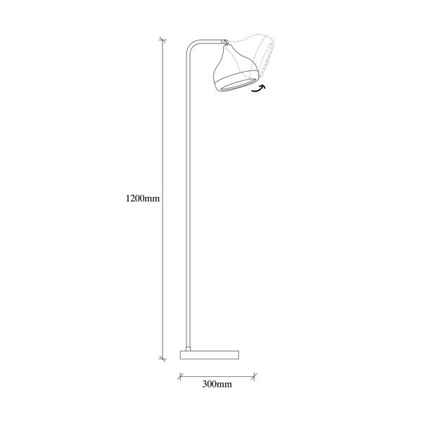 Stojací lampa v černo-měděné barvě Opviq lights Yildo-image-3