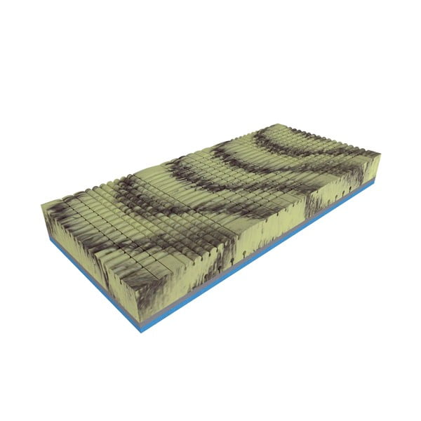 Středně tvrdá/měkká pružinová oboustranná matrace 200x200 cm Herbal visco – Materasso-image-3