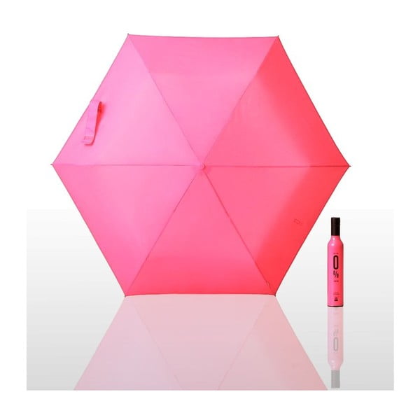 Skládací deštník 0 %, růžový