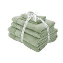 Zelené froté bavlněné ručníky a osušky v sadě 6 ks Anti-Bacterial – Catherine Lansfield