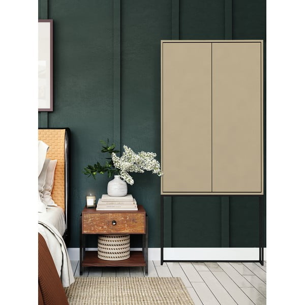 Béžová skříňka 75x164,5 cm Lennon – Really Nice Things-image-3