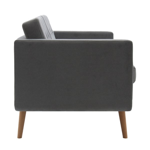 Světle šedá trojmístná pohovka Vivonita Sondero, přírodní nohy-image-2