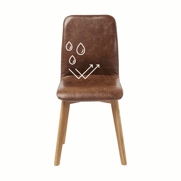 Impregnace  čtyř sedáků a opěrek židlí s koženým čalouněním